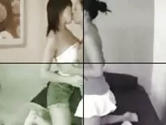 Chica blanca chupando bolas es follada por su polla pormo gay negra