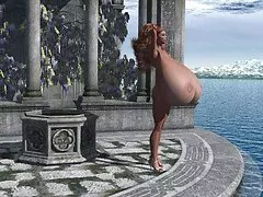 Una rubia de bonitas tetas naturales es follada profundamente sobre las follando rico sábanas